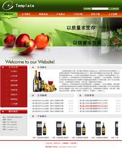 酒类销售公司网站模板