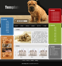 宠物养殖场网站模板
