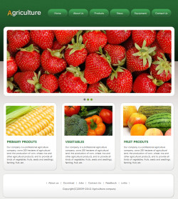 农业网站(英文)模板