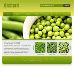 农产品网站(英文)模板