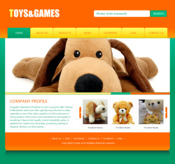 玩具公司网站(英文)模板